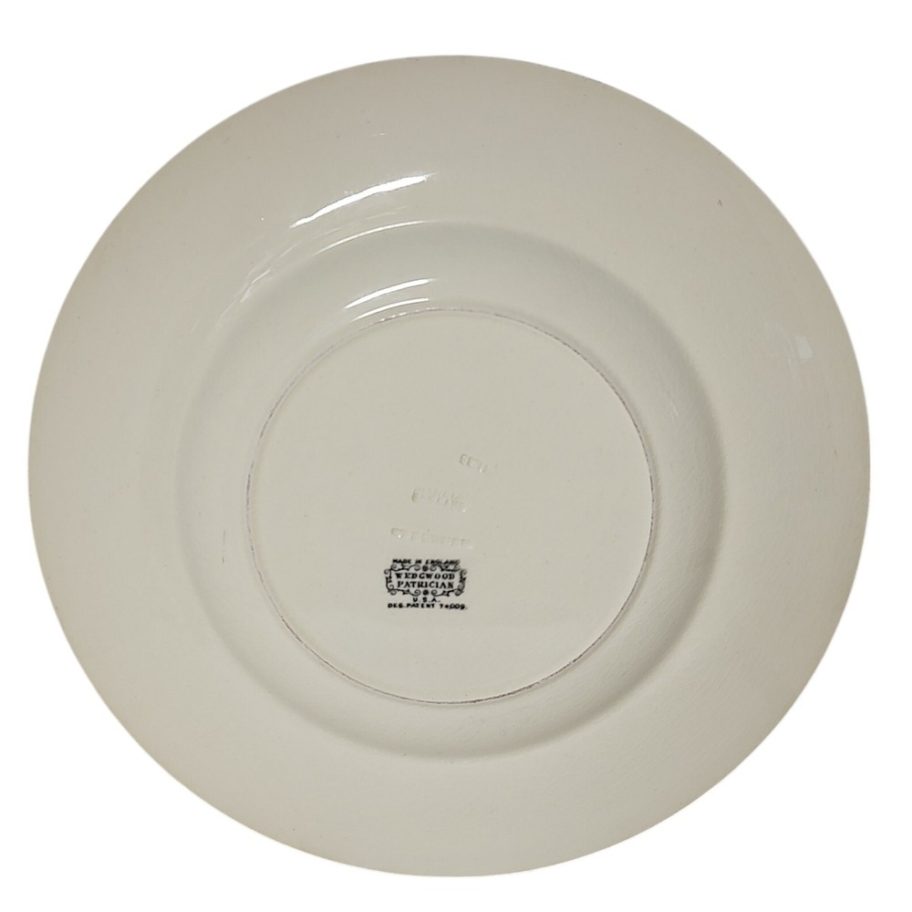 Wedgwood of Etrunia and Barlaston Dinner Plate Patrician Ivory 10.5 Inches - Picture 9 of 10